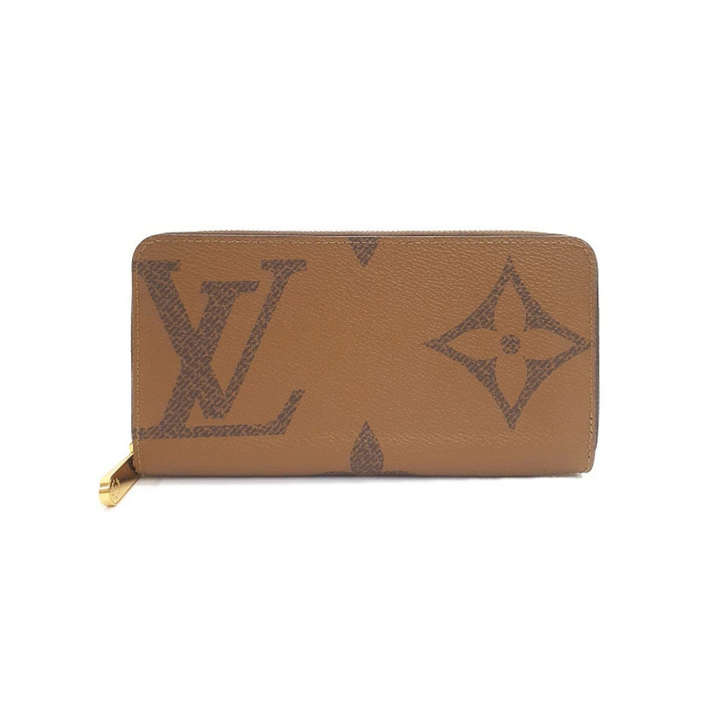 Louis Vuitton Giant Monogram Reverse Zippy Wallet Round Zipper Long